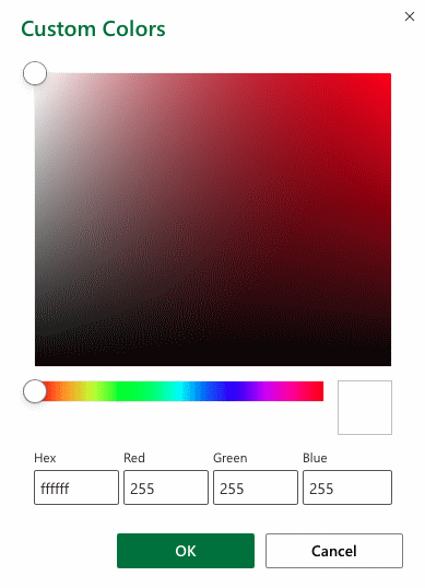 Excel格式化颜色