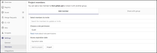 GitLab 添加用户