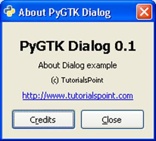 关于 PyGTK 对话框