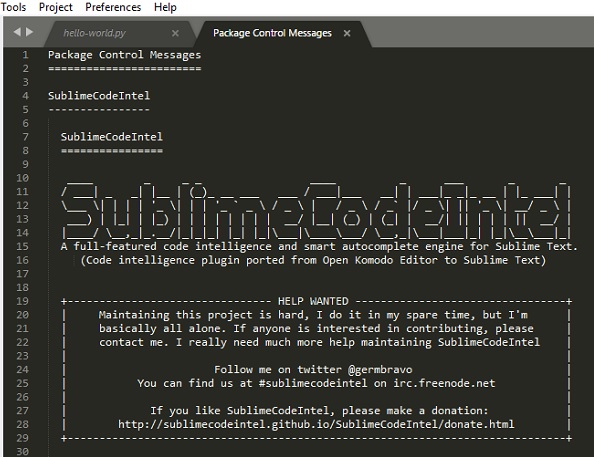 SublimeCodeIntel 插件安装步骤3
